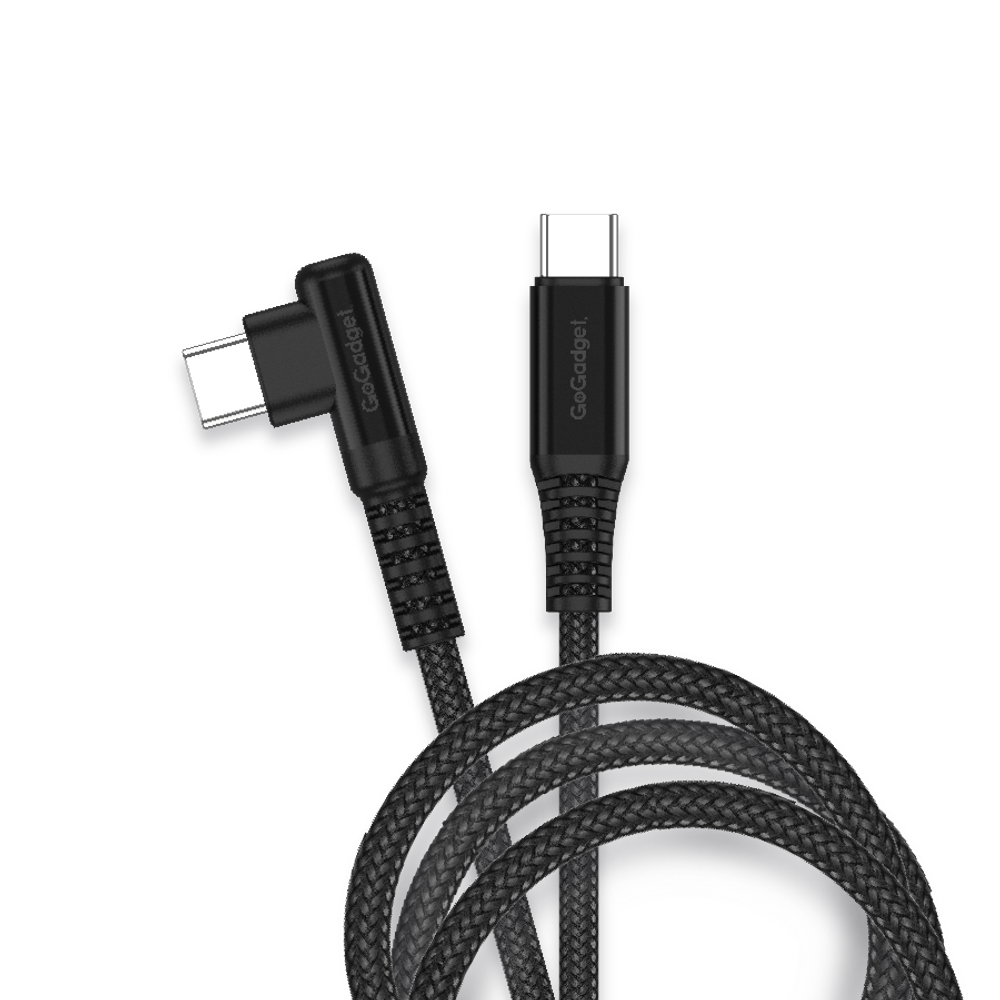 Кабель GoGadget CB004 USB-C (M) Г-образный — USB-C (M) прямой 1,2 м 3А