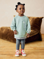 Толстовка и легинсы в комплекте для девочки Next 386-190, Мятный, Серый