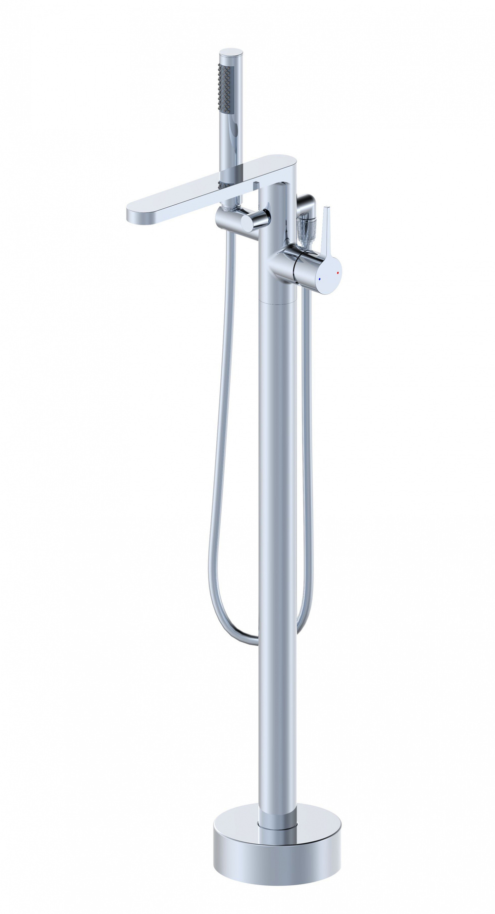 Смеситель для ванны напольного монтажа WONZON & WOGHAND STICK, Хром (WW-88649901-CR)