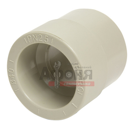 Муфта переходная 50/40 нар/вн VRT® СЕРЫЙ (Россия)