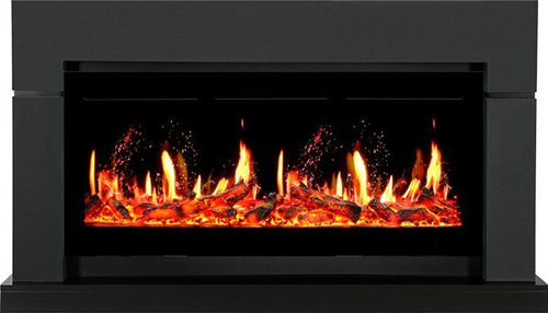Каминокомплект Lindos Graphite Grey (Ширина 1470мм) с очагом 5D V-ART 40
