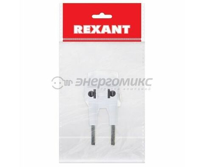 Переходник для розетки Rexant / Рексант Козья ножка 11-1065 сетевой 10А, 220В, IP 20, белый / адаптер (комплект из 6 шт)