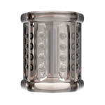 Насадка на пенис с ребристой поверхностью Pretty love серая