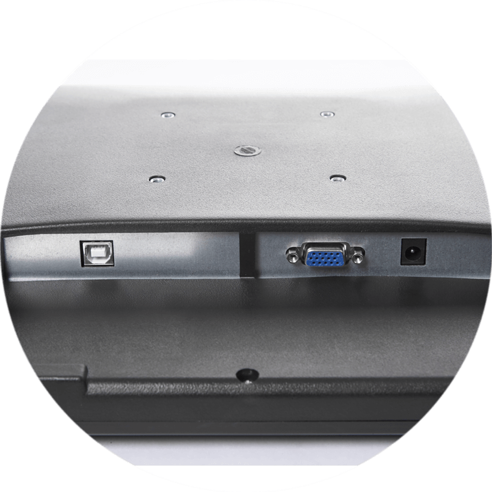 Второй сенсорный монитор 15" TM для Datavan Wonder, черный, VGA (с кронштейном)