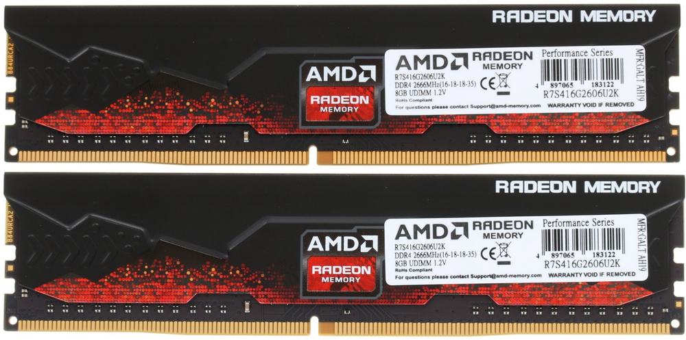 Оперативная память AMD R7S416G2606U2K 16 Гб