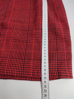 Юбка красная в клетку 46 размер