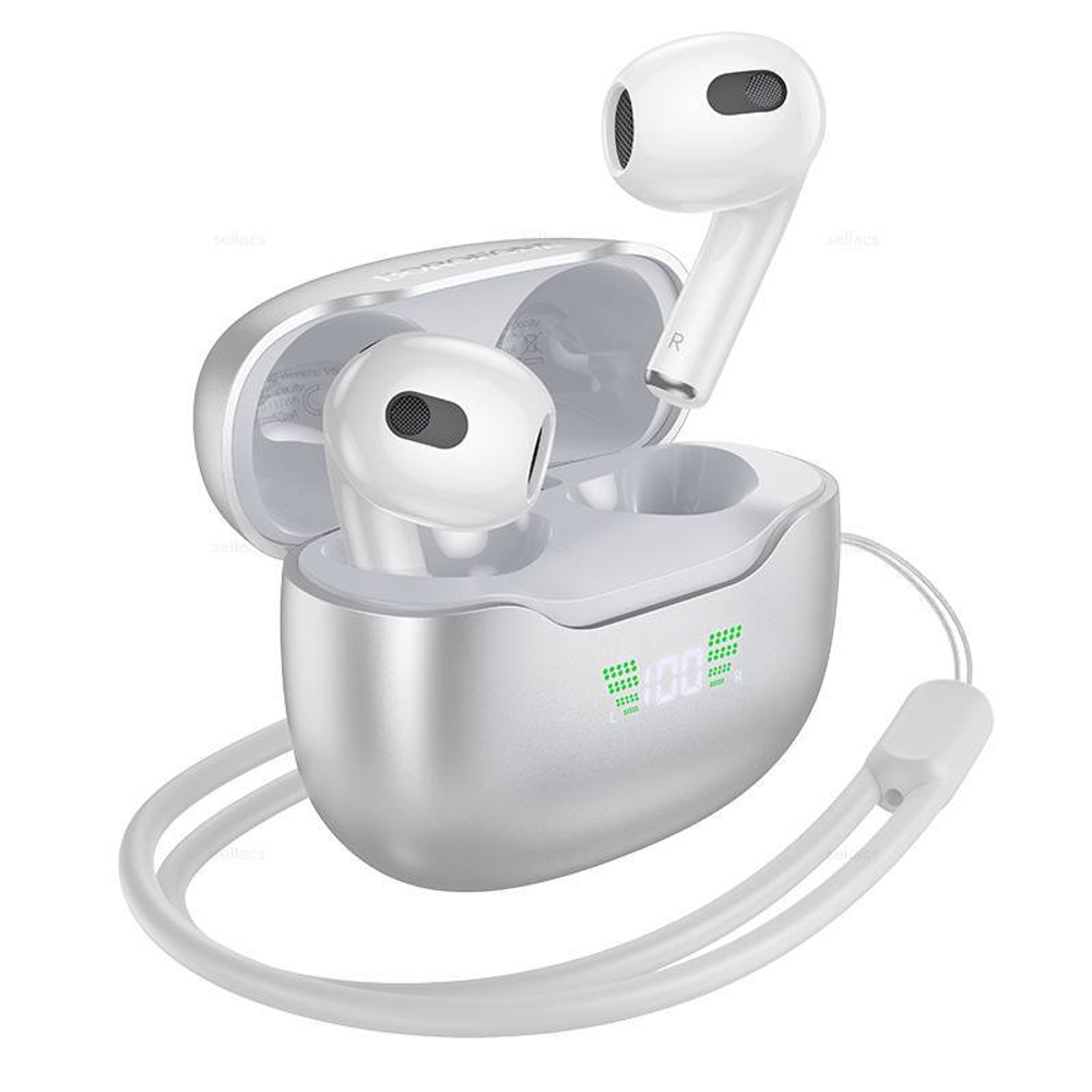 Беспроводные наушники TWS BOROFONE BW40 (серебро)