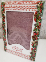 Полотенце махровое в подарочной упаковке, 100% хлопок, Турция.