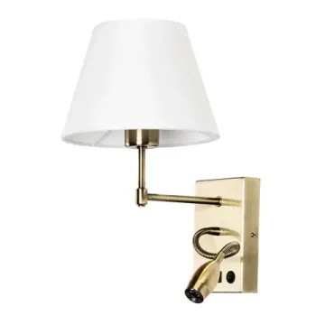 Бра 1*E27+3W 3000K A2581AP-2AB бронза Elba Arte Lamp