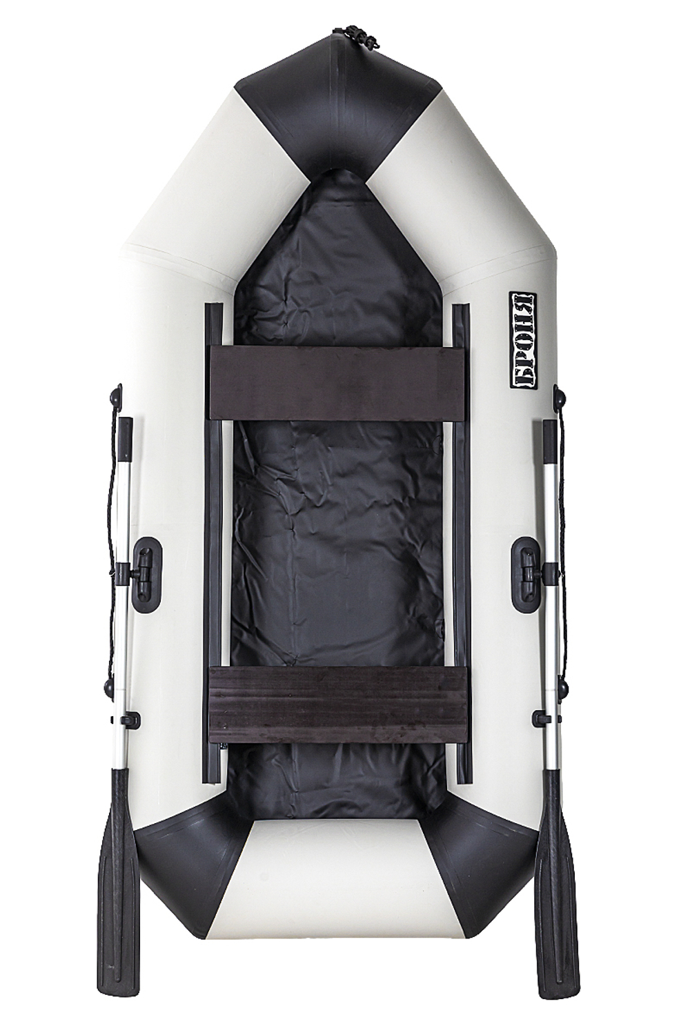 Броня-240 белый-черный (лодка ПВХ с усилением)