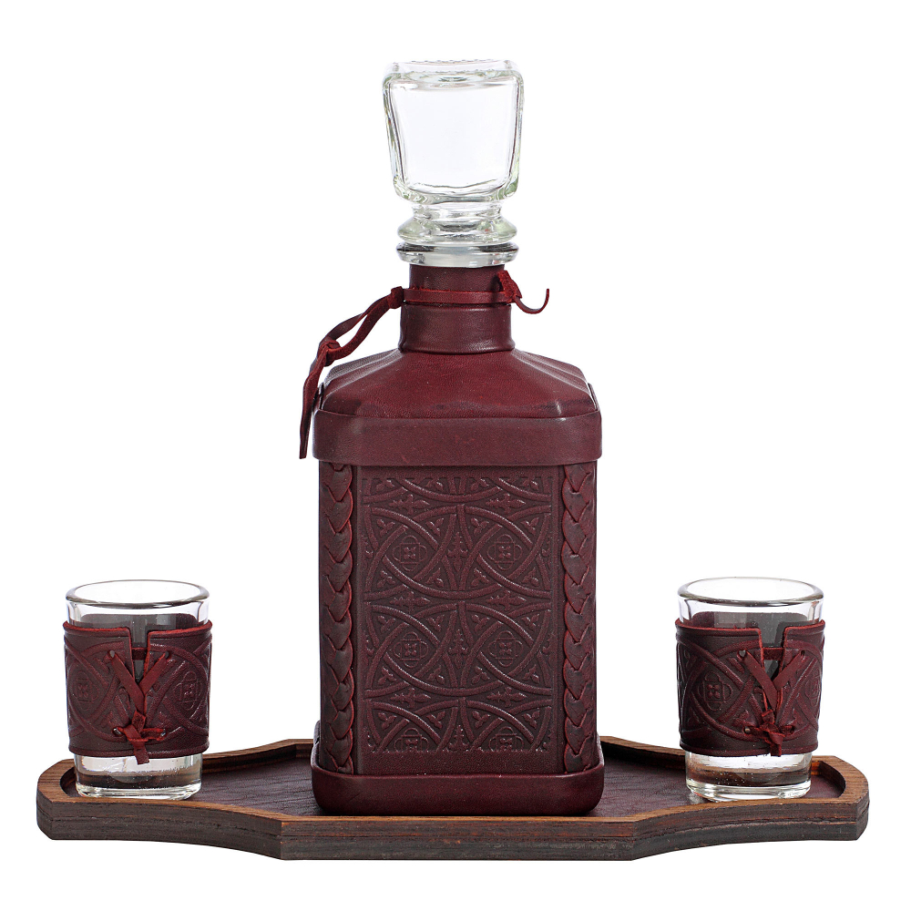 Графин «Танковые войска-1» с накладкой из стали