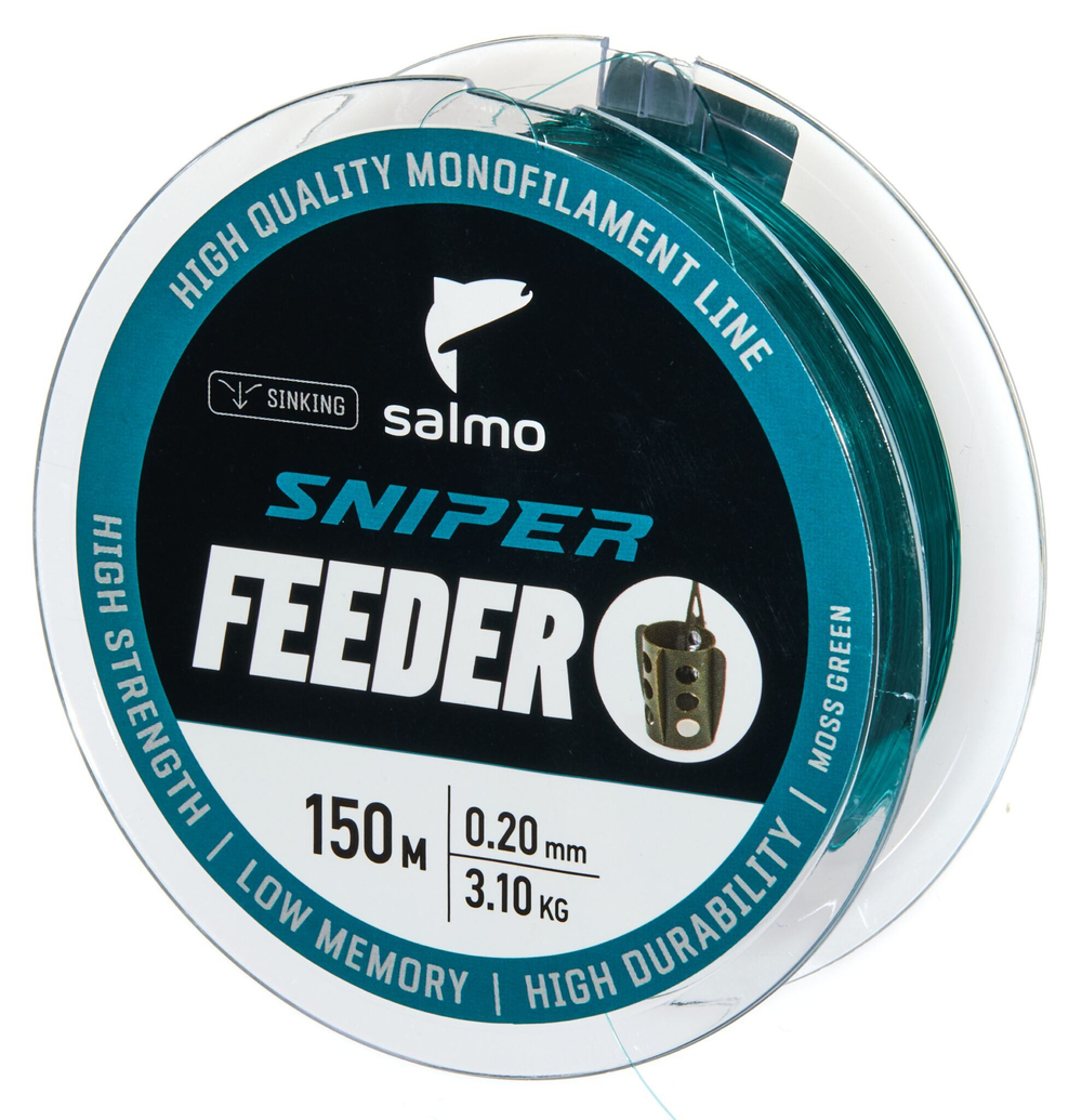 Леска монофильная Salmo Sniper FEEDER Moss Green 150/020