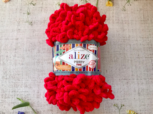 ALIZE "Puffy Fine", 56 красный