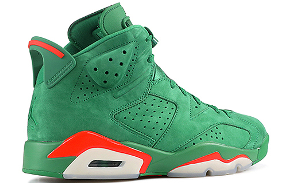 Jordan Air Jordan 6 Retro NRG "Green Suede Gatorade" Gatorade shock absorption balance high-top retro basketball shoes men's Green