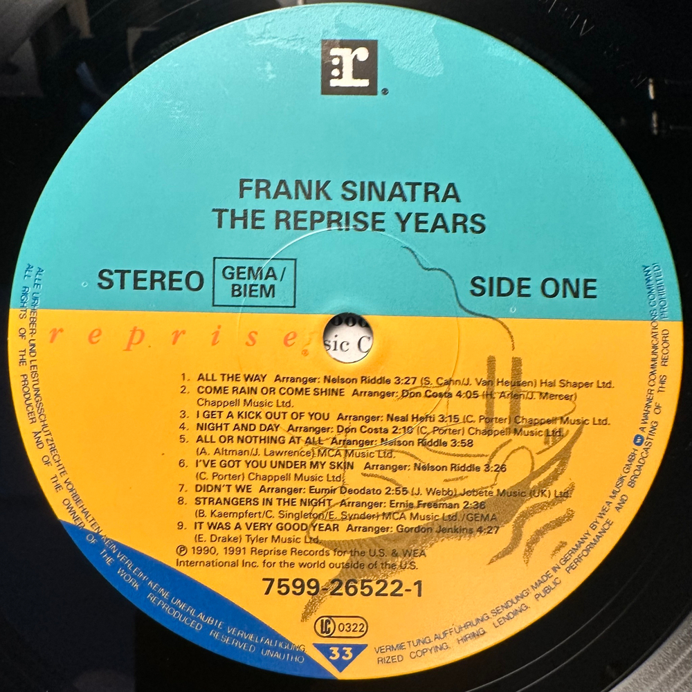 Frank Sinatra - The Reprise Years (Европа 1991г.)