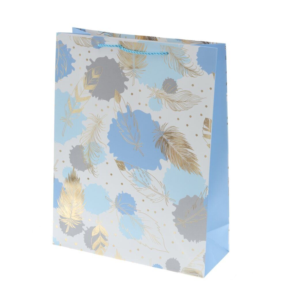 GAEM Пакет подарочный L (бумага 210г/м2, блок микс 12шт), L31 W12 H40 см, 4в.