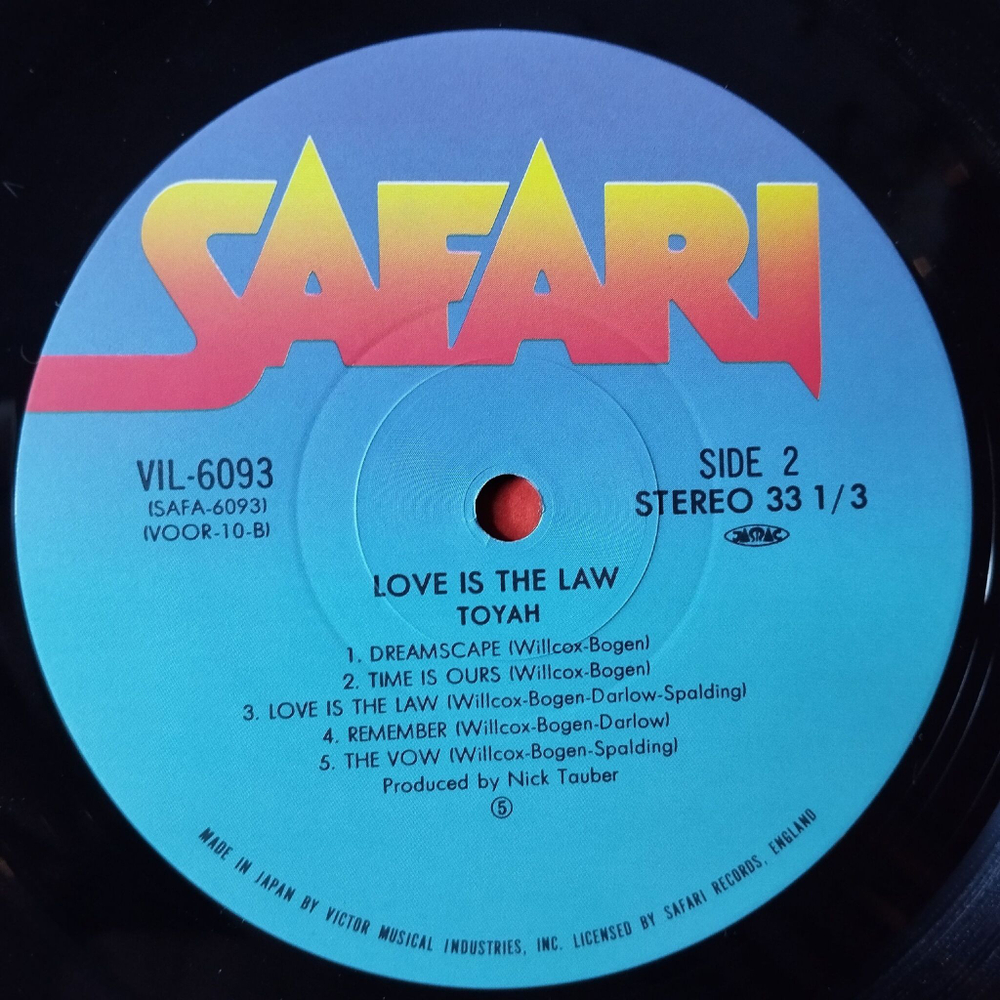 Винтажная виниловая пластинка LP Toyah Love Is The Law (Japan 1984) (Obi) Dreamscape