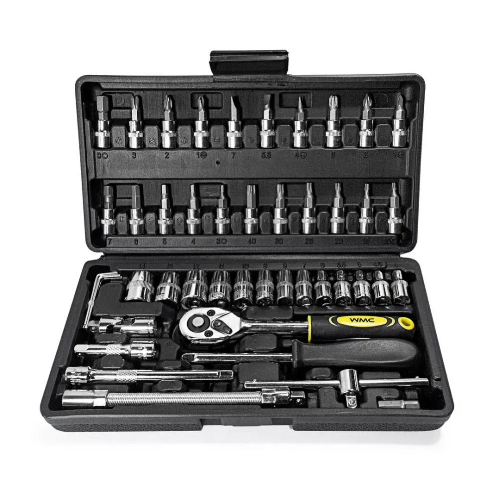 Набор инструментов 46пр. 1/4''(6гр.) (4-14мм) WMC TOOLS WMC-2462-5