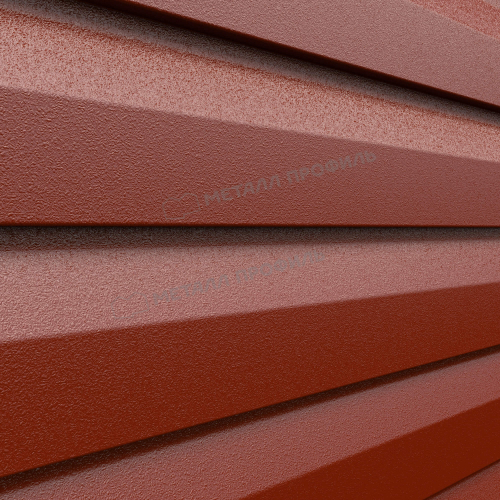 Сайдинг металлический Корабельная доска VIKING MP 0,45мм RALL 3011-Красно-коричневый