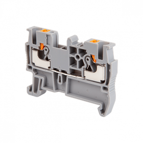 Клемма push-in проходная, 2.5 мм², серая MTP-2.5 арт:136784