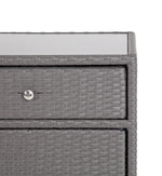 "Мальта" тумба плетеная из искусственного ротанга, цвет графит