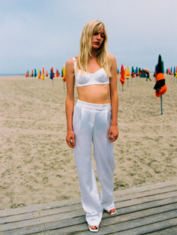 Брюки прямые из сатина