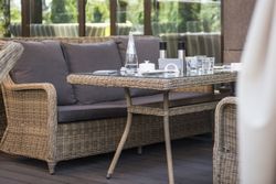 "Латте" плетеный стол из искусственного ротанга 160х90см, цвет соломенный