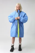 Парка Choompu оверсайз голубая