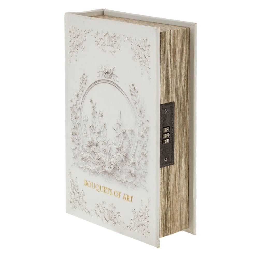 GAEM Шкатулка-книга с кодовым замком, L18 W7 H27 см