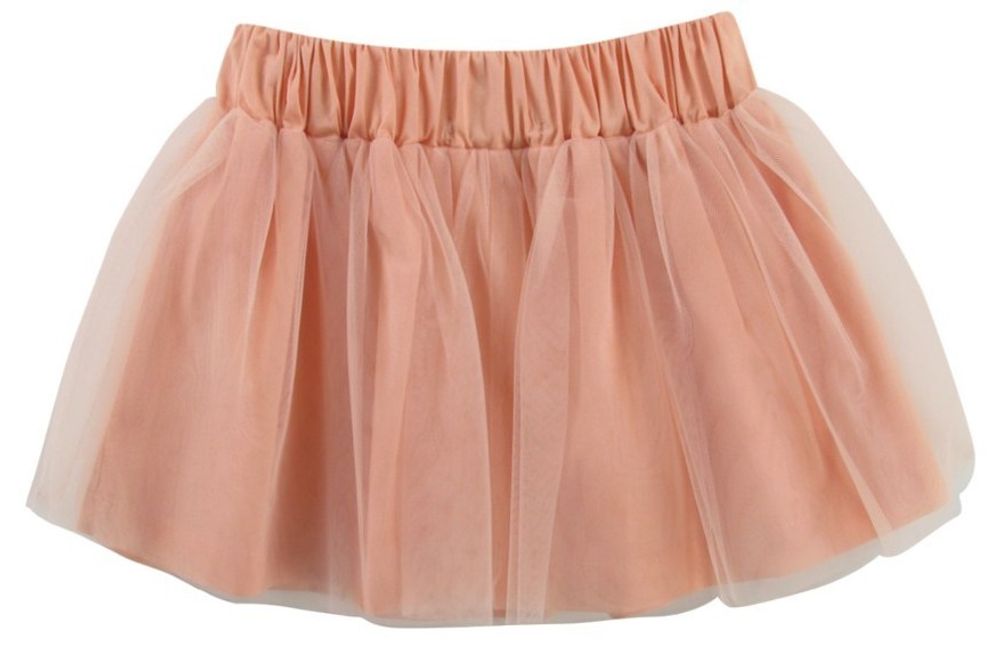 Нарядная юбка нежно-персикового цвета Wojcik