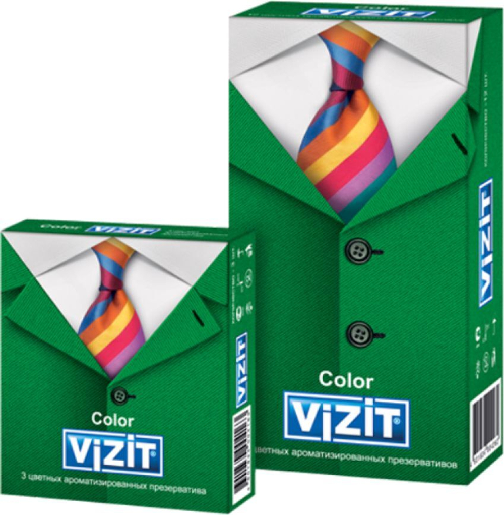 презерв. VIZIT Color Цветные ароматизированные