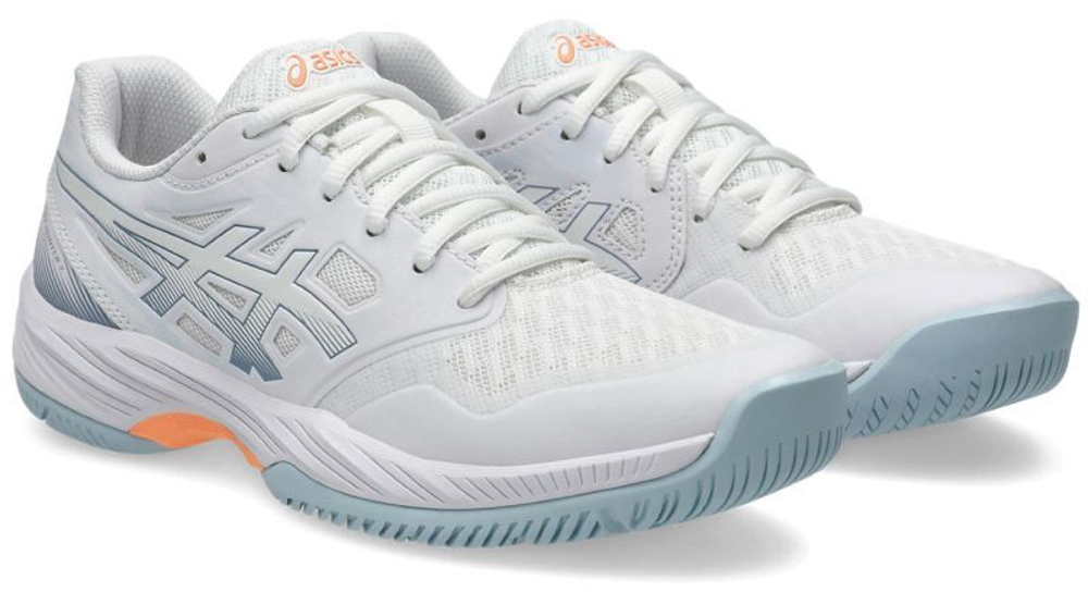 Женские кроссовки для бадминтона/сквоша Asics Gel-Court Hunter 3 - white/grey blue