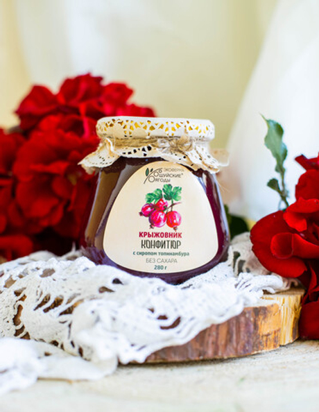 Конфитюр из крыжовника с сиропом топинамбура, 280 г