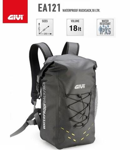 GIVI Водонепроницаемый рюкзак мотоциклетный черный WATERPROOF RUCKSACK 18 л. 250D