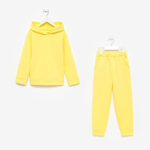 Комплект д/девочки (толстовка, брюки) НАЧЁС, цвет жёлтый, р. 122. 9037570