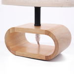 8199/1T COUNTY LN26 511 бежевый, дерево/текстиль Настольная лампа E27 1*60W 220V MADERANA