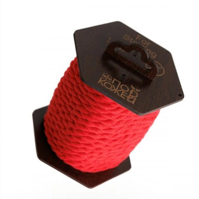 Хлопковая красная веревка для шибари на катушке 10 м