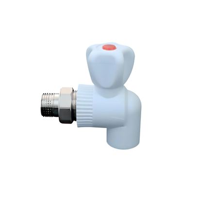 ViEiR Кран шаровой PPR для радиатора УГЛОВОЙ Ø-20х1/2" (VER203L)