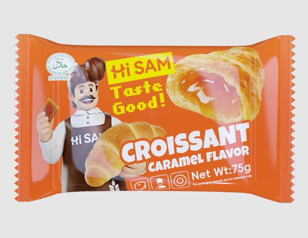 Hi Sam Круассан со вкусом молочная карамель 75г