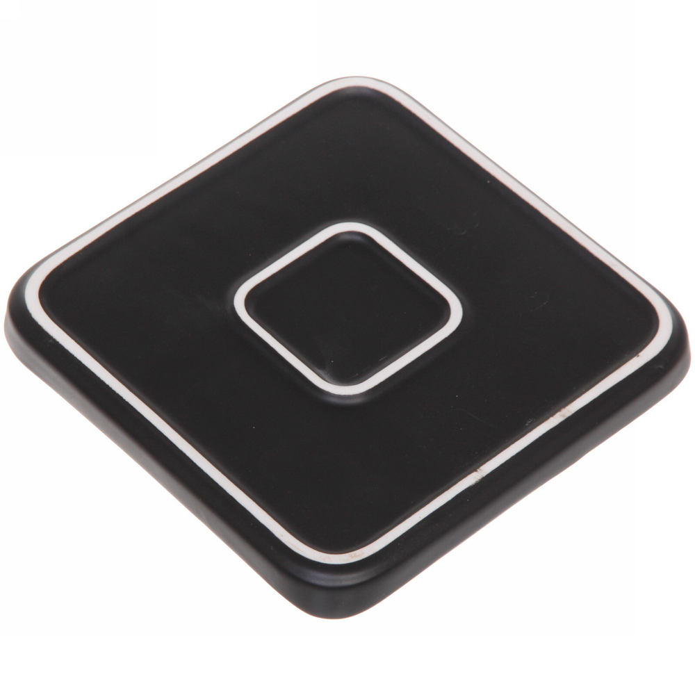 Тарелка керамическая «Райский сад» 15*15*2см, черная