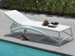 Шезлонг-лежак пластиковый Nardi Atlantico, белый