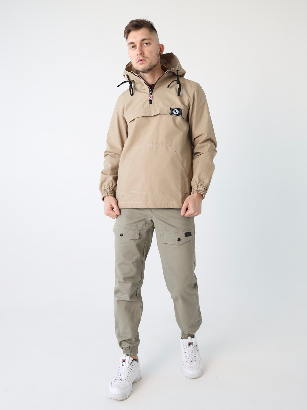 Анорак мужской без утеплителя бежевый Город Горький