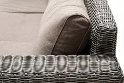 "Боно" лаунж-зона из искусственного ротанга, цвет графит