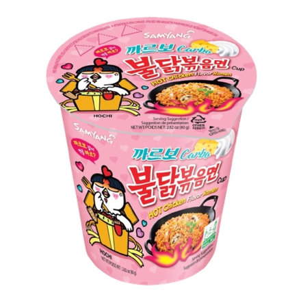 Лапша Hot Chicken Bowl со вкусом карбонары