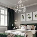 6699/35L CLASSIC ODL_EX25 069 Подвесной светильник металл/хрустальметалл/нерж сталь IP20 LED 35W 4000K 220-240V FLAMENCO