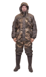 Зимний мужской костюм Горный -15 (Алова,Таслан) ПК Зеленый Камо