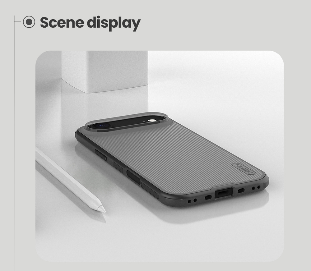 Противоударный чехол для iPhone Air, серия Super Frosted Shield Pro (Clear version) прозрачный тонированный от Nillkin