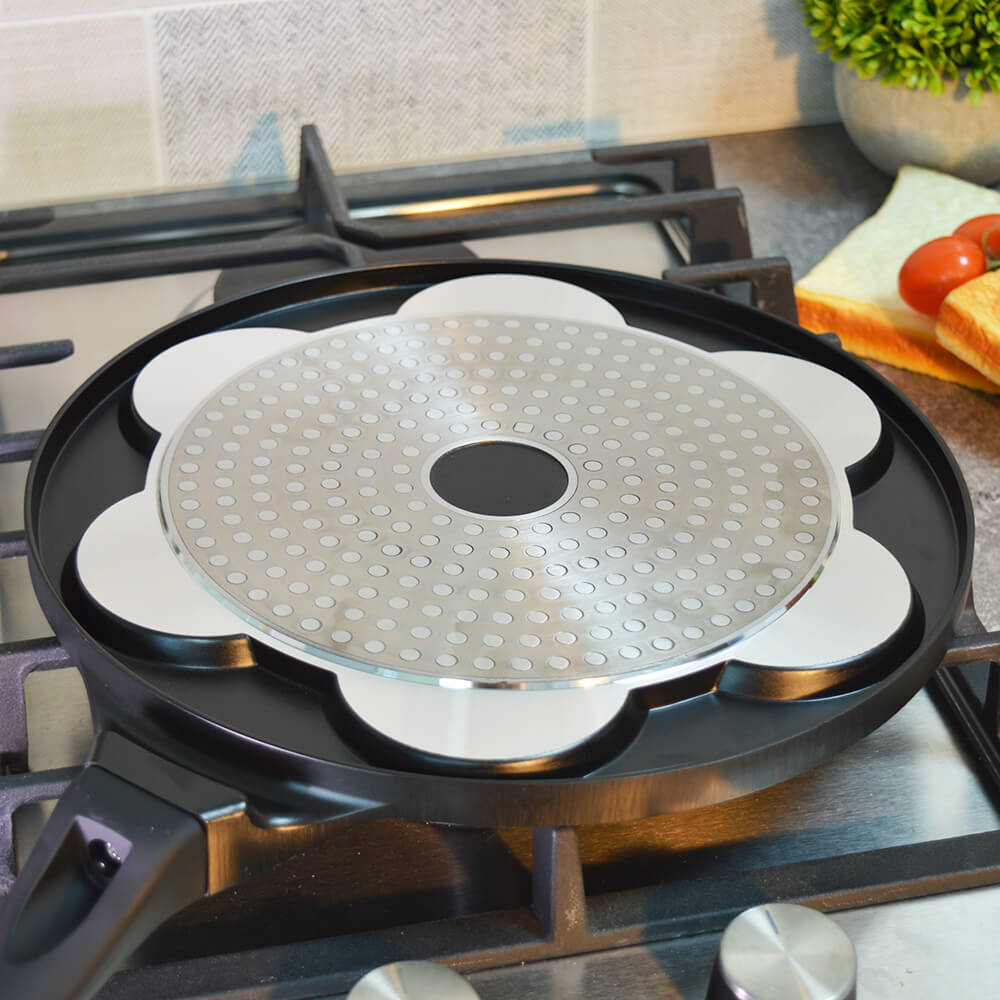 Сковорода для оладий 26см "Улыбки" с антипригарным покрытием, индукция