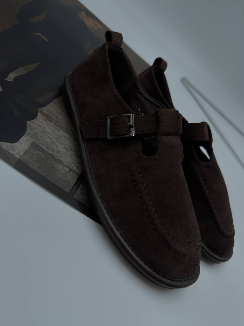 Туфли женские экокожа арт. 449-2 цвет "коричневый"