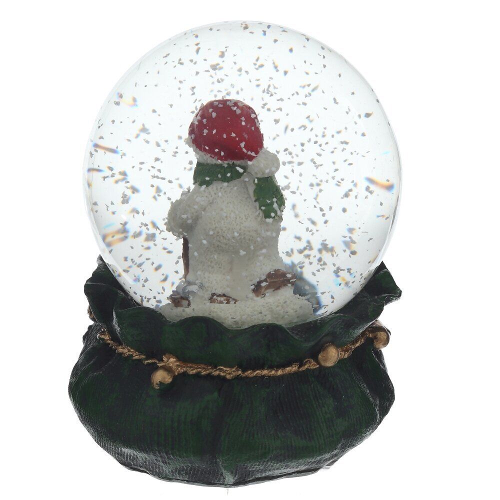 GAEM Фигурка декоративная "Снеговик" в стекл шаре, L6 W6 H8,5 см, 2в.